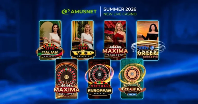 Amusnet lança 7 novas roletas ao vivo e virtuais: verão europeu agitado no iGaming